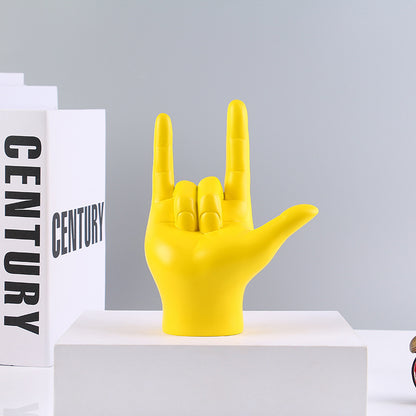 Simple resin gesture ornaments