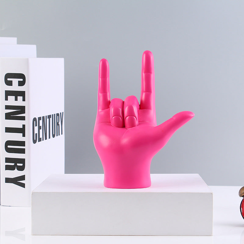 Simple resin gesture ornaments