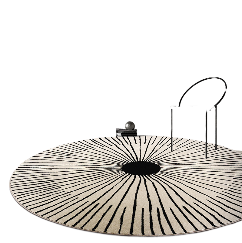 Simple round carpet