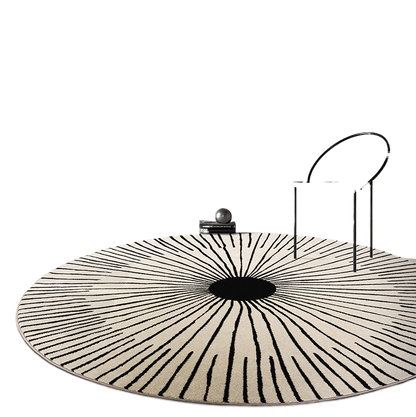 Simple round carpet