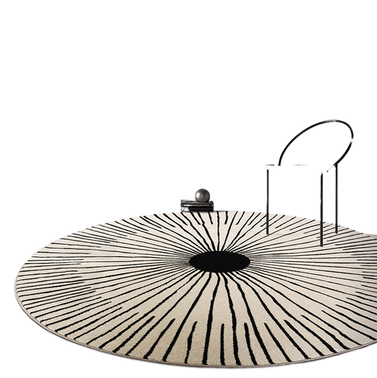 Simple round carpet