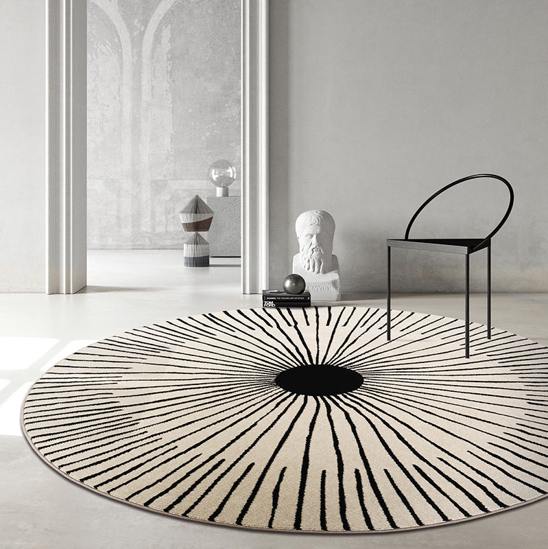 Simple round carpet