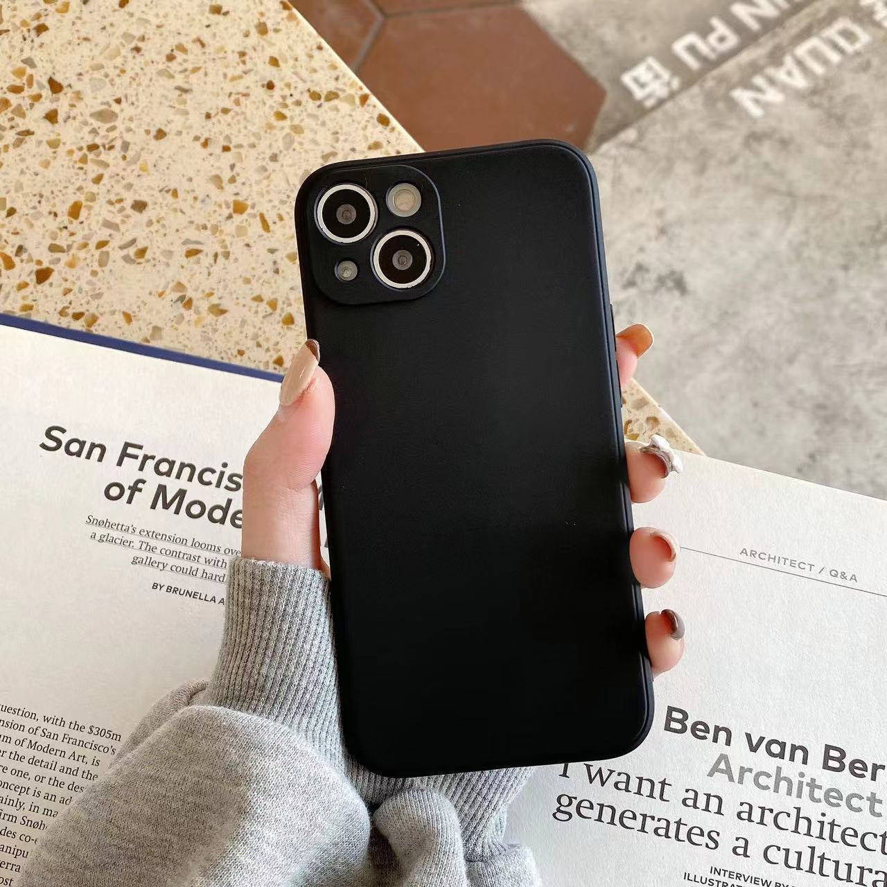 Simple shell protective phone case