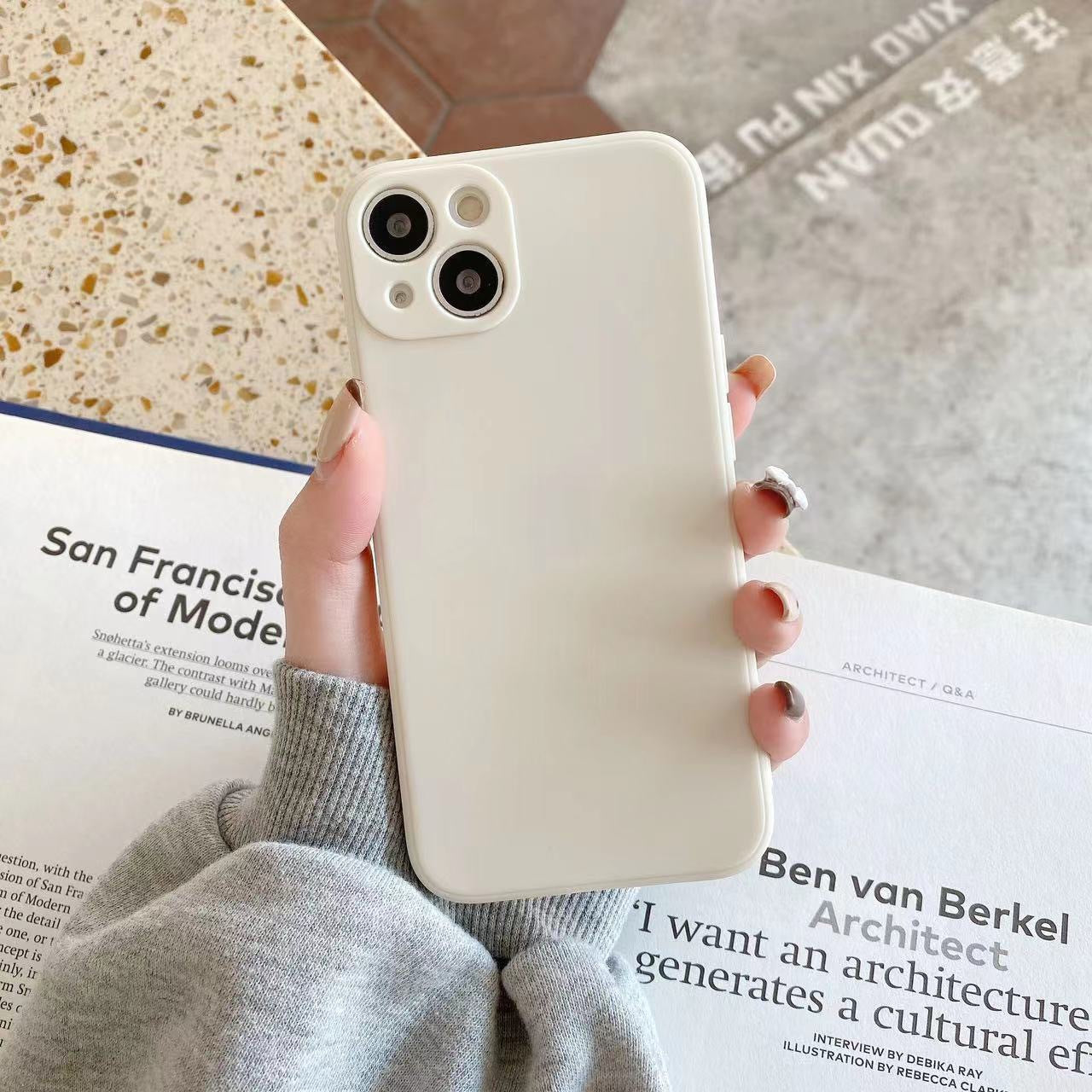 Simple shell protective phone case