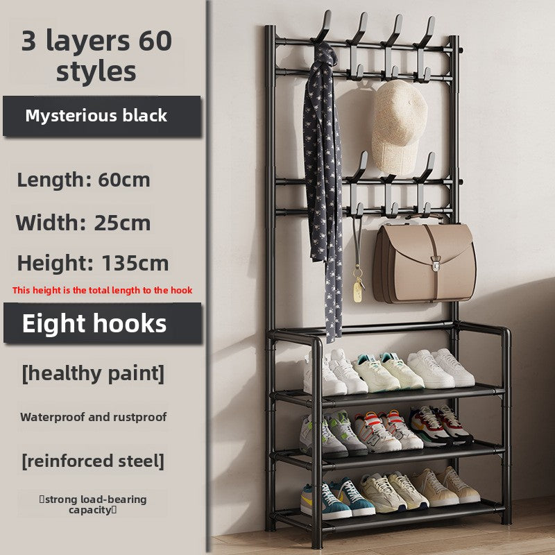 Simple Shoe Rack Doorway Household All-In-One Multi-Functional Storage Shoe Cabinet Shoe and Hat Rack Small Multi-Layer Assembly Storage Rack