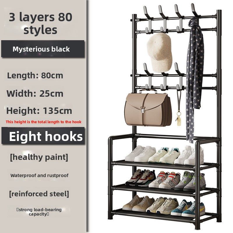 Simple Shoe Rack Doorway Household All-In-One Multi-Functional Storage Shoe Cabinet Shoe and Hat Rack Small Multi-Layer Assembly Storage Rack