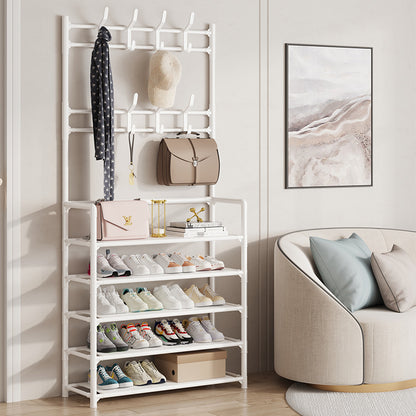 Simple Shoe Rack Doorway Household All-In-One Multi-Functional Storage Shoe Cabinet Shoe and Hat Rack Small Multi-Layer Assembly Storage Rack