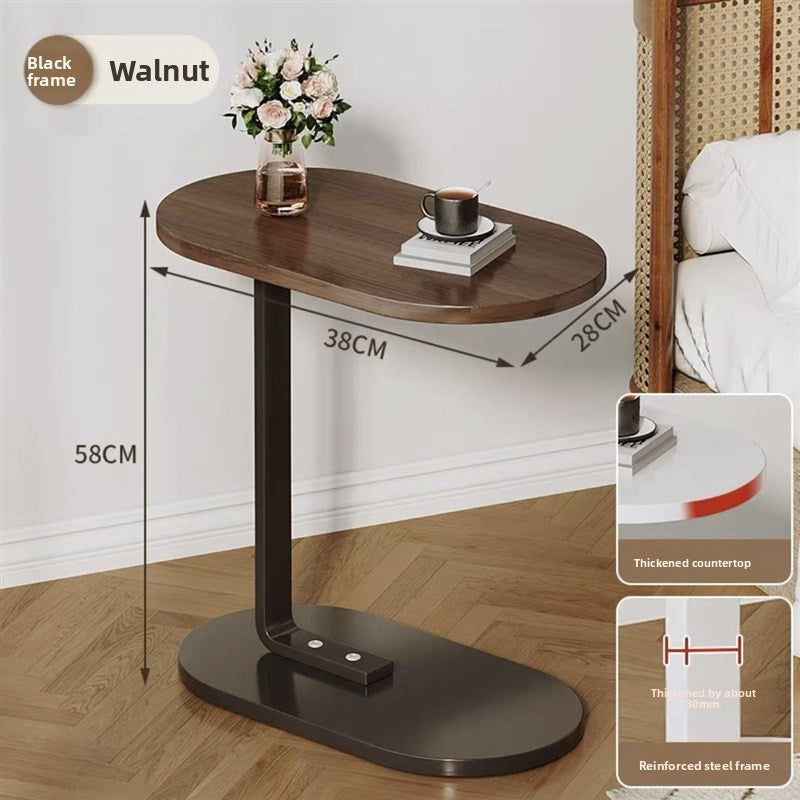 Simple Side Table with Metal Frame