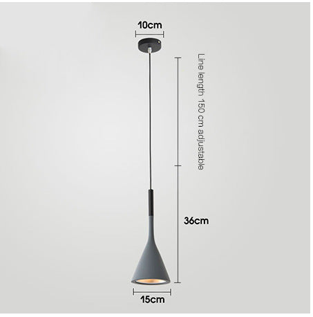 Simple single-head pendant lamp