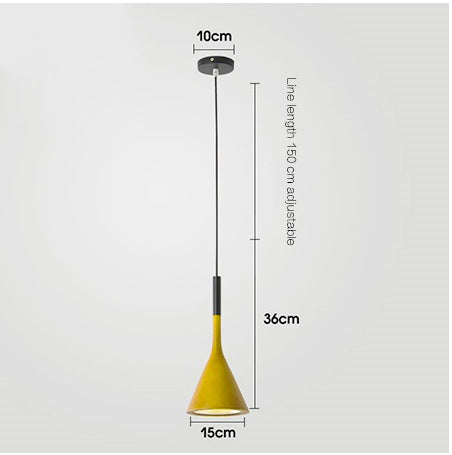 Simple single-head pendant lamp