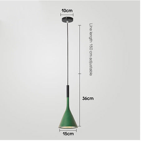 Simple single-head pendant lamp