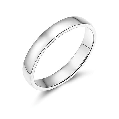 Simple smooth titanium steel ring