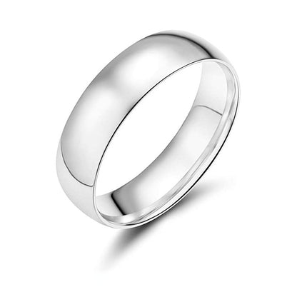 Simple smooth titanium steel ring