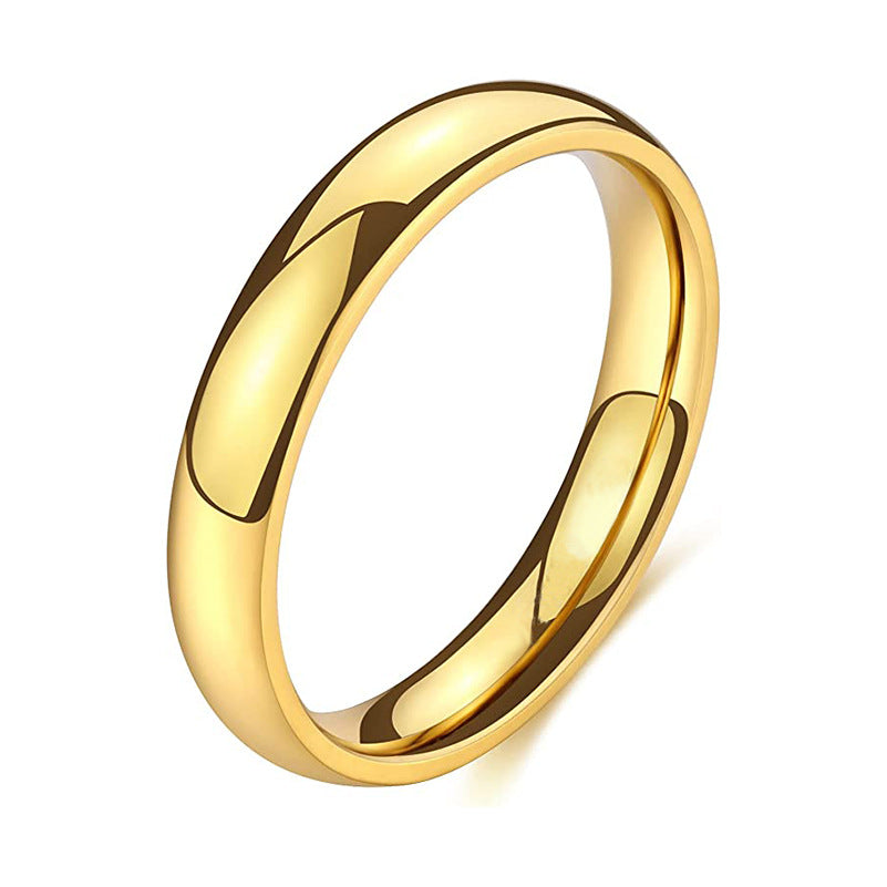 Simple smooth titanium steel ring