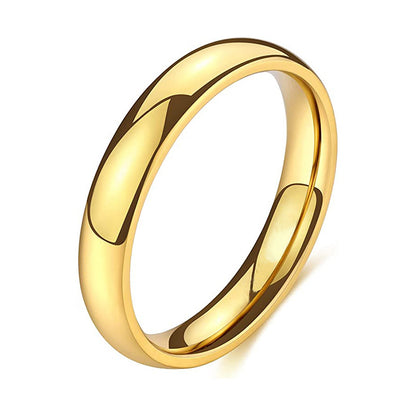 Simple smooth titanium steel ring
