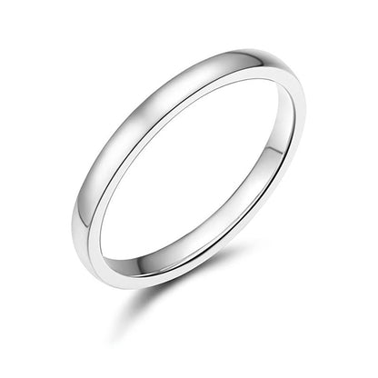 Simple smooth titanium steel ring