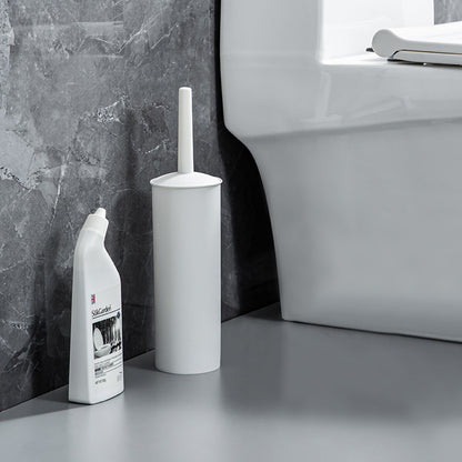 Simple Soft-Bristled Toilet Brush Set with Holder
