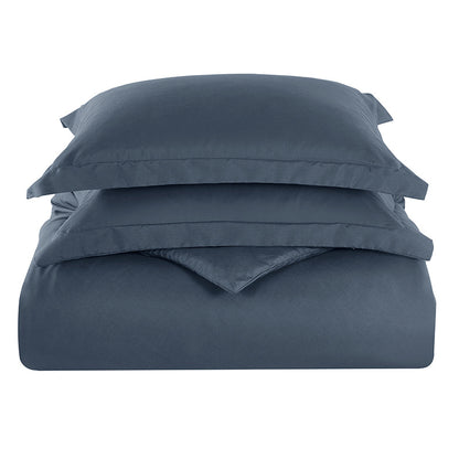 Simple Solid Color Brushed Quilt Cover Set