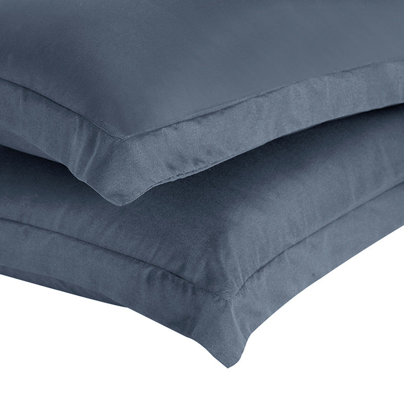 Simple Solid Color Brushed Quilt Cover Set