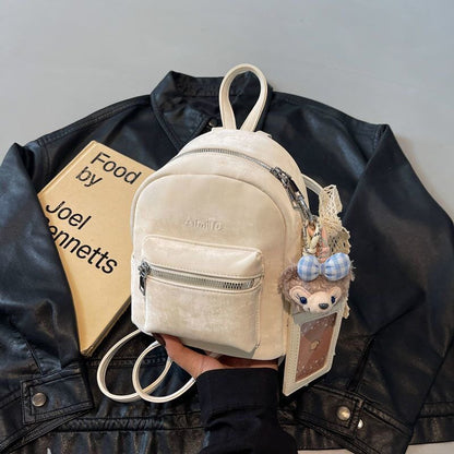 Simple Solid Color Fashion Backpack