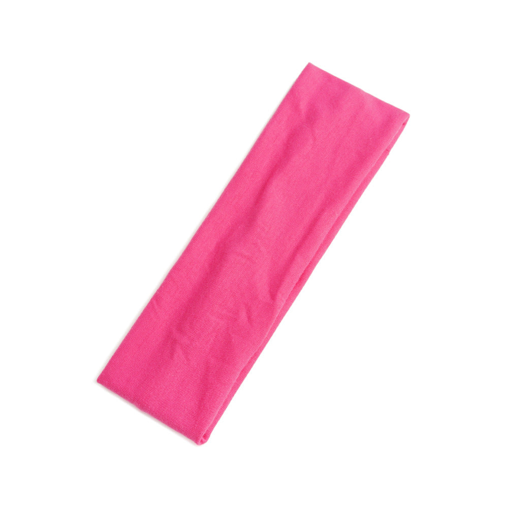 Simple Solid Color Sports Headband for Running and Yoga