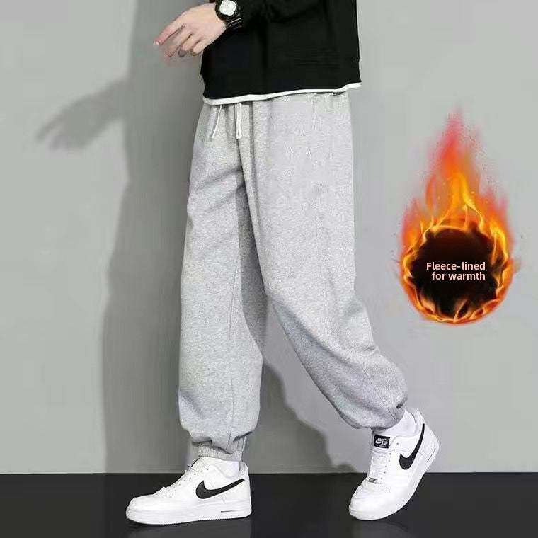 Simple solid-color sports pants