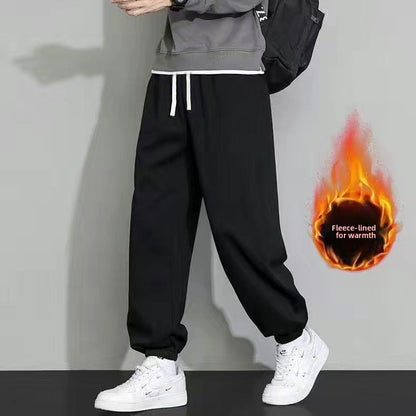 Simple solid-color sports pants
