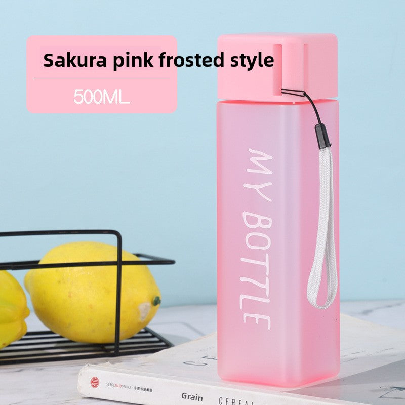 Simple square plastic cup