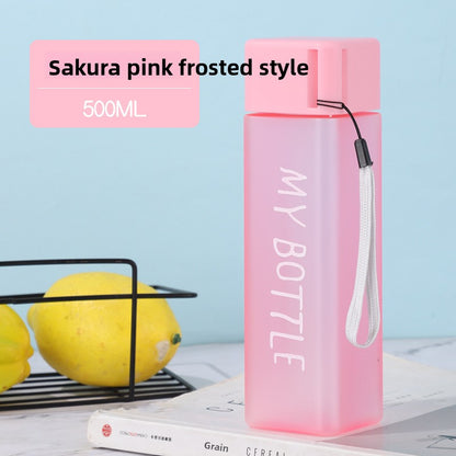 Simple square plastic cup