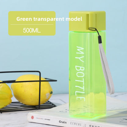 Simple square plastic cup