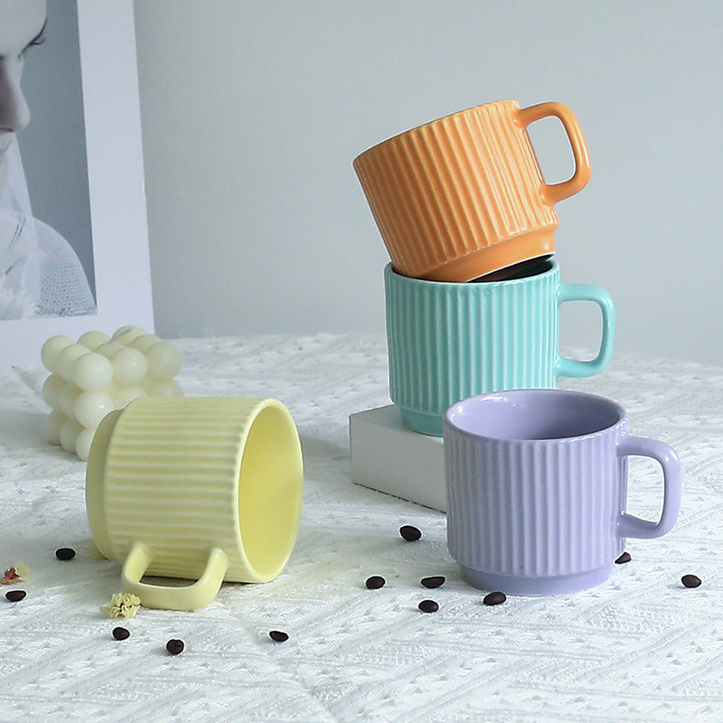 Simple striped mug