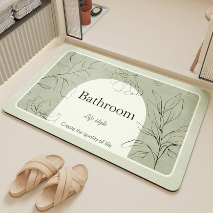 Simple style diatom mud floor mat anti-slip mat