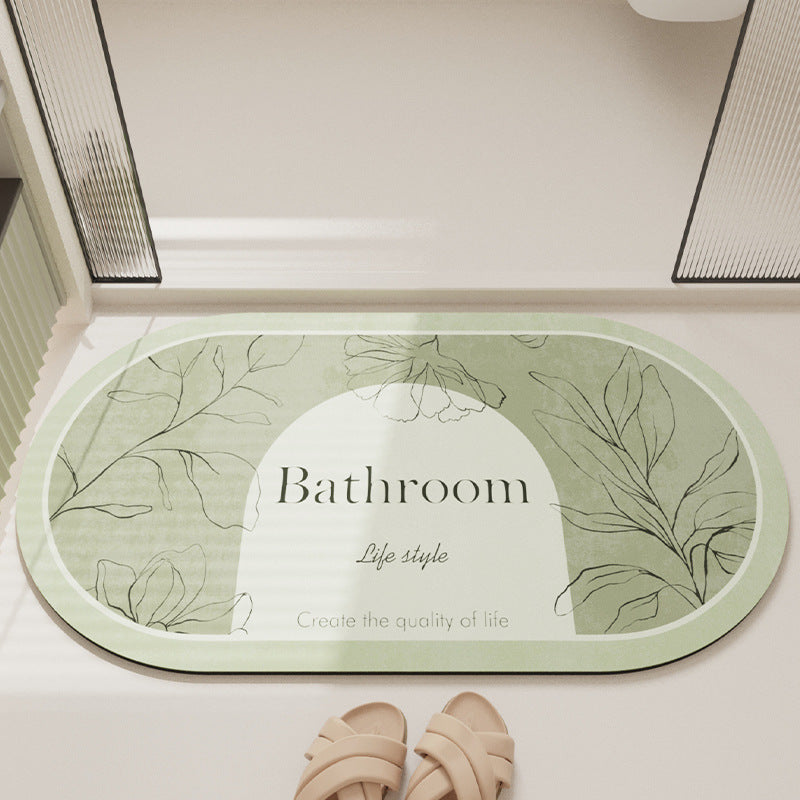 Simple style diatom mud floor mat anti-slip mat