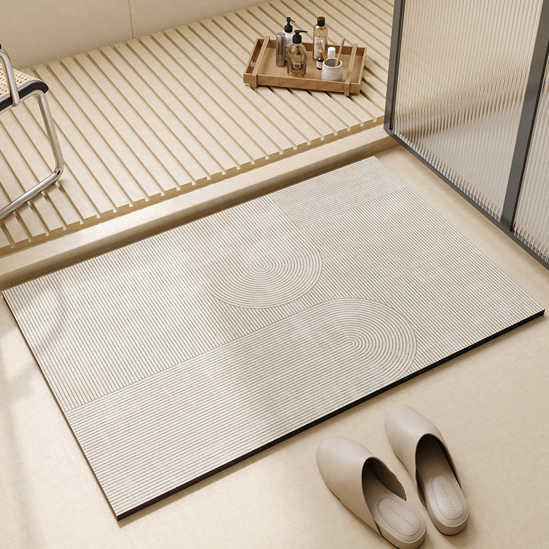 Simple style diatom mud floor mat bathroom anti-slip foot mat