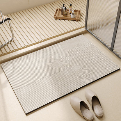 Simple style diatom mud floor mat bathroom anti-slip foot mat