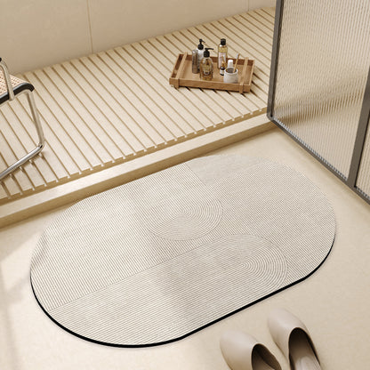 Simple style diatom mud floor mat bathroom anti-slip foot mat