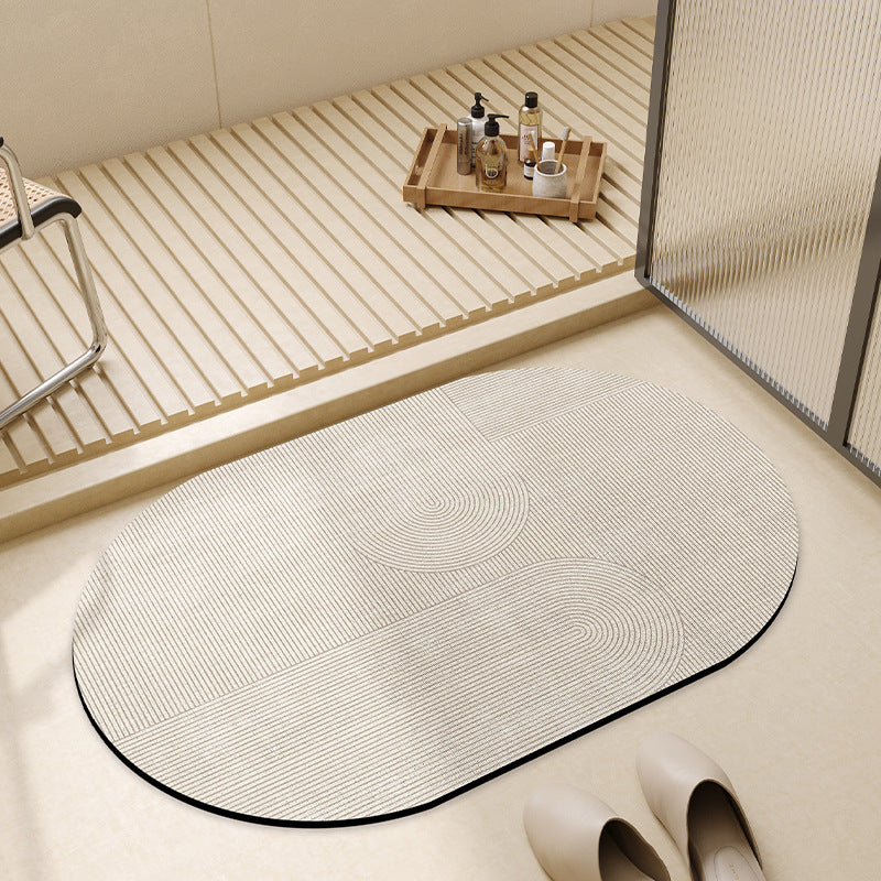 Simple style diatom mud floor mat bathroom anti-slip foot mat