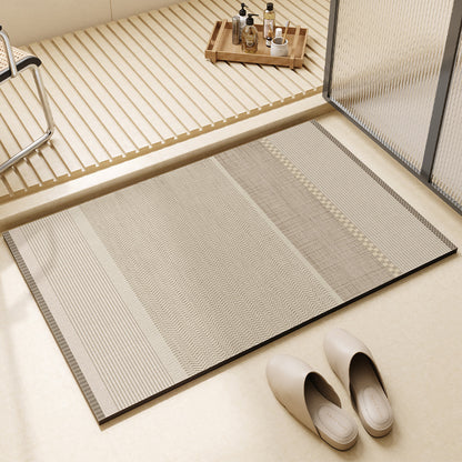 Simple style diatom mud floor mat bathroom anti-slip foot mat