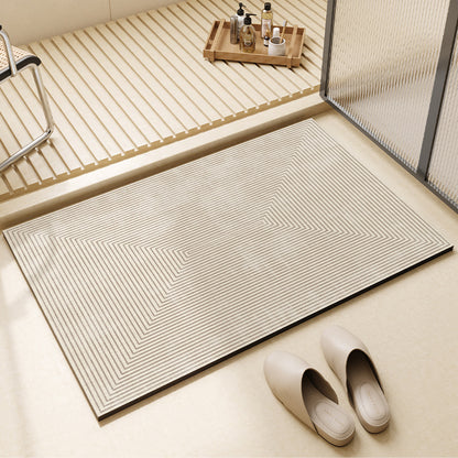Simple style diatom mud floor mat bathroom anti-slip foot mat