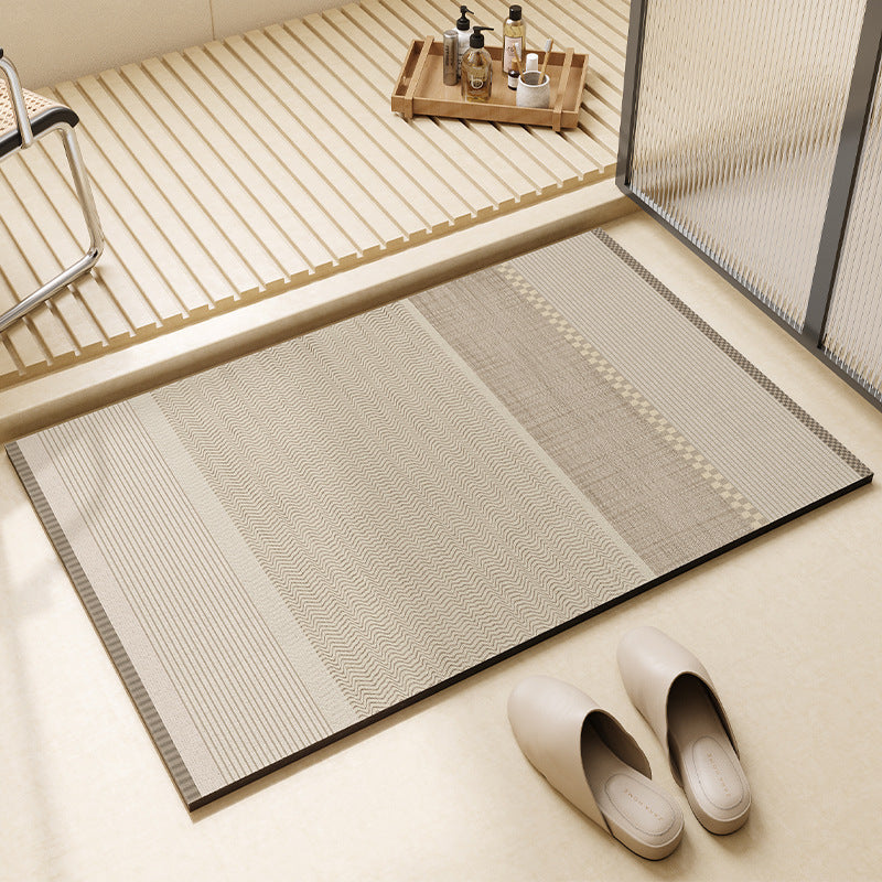 Simple style diatom mud floor mat bathroom anti-slip foot mat