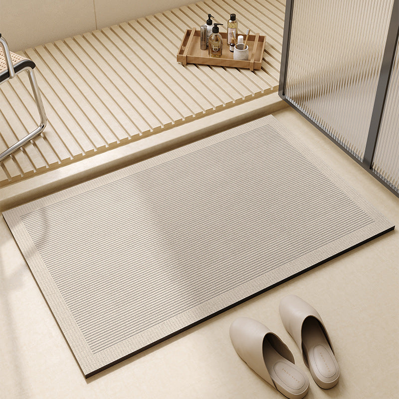 Simple style diatom mud floor mat bathroom anti-slip foot mat