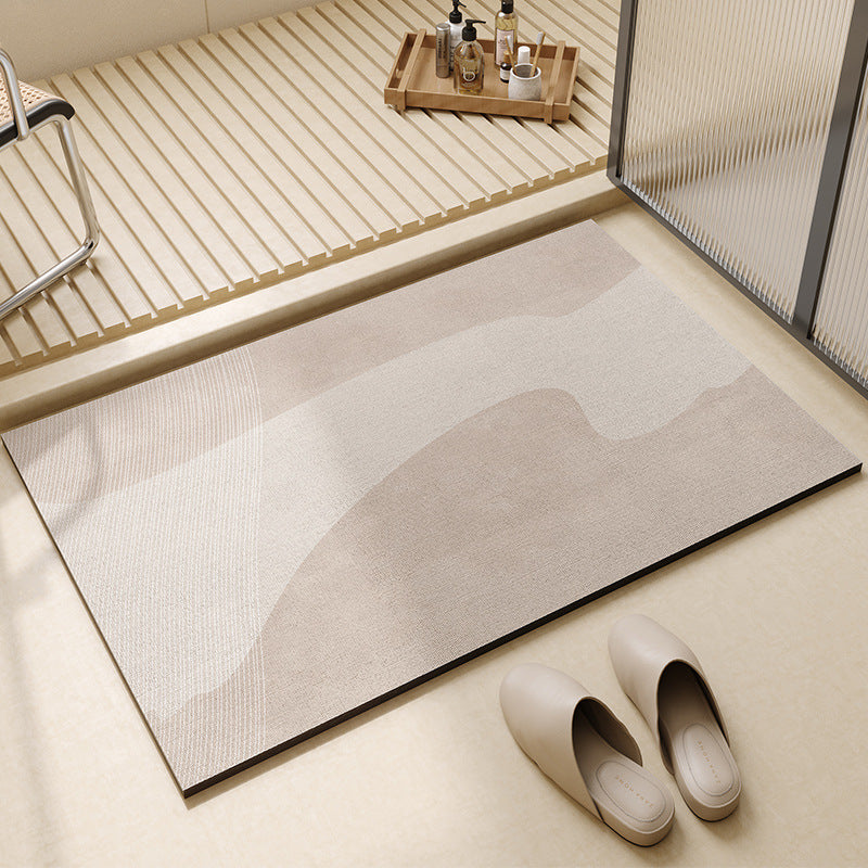 Simple style diatom mud floor mat bathroom anti-slip foot mat