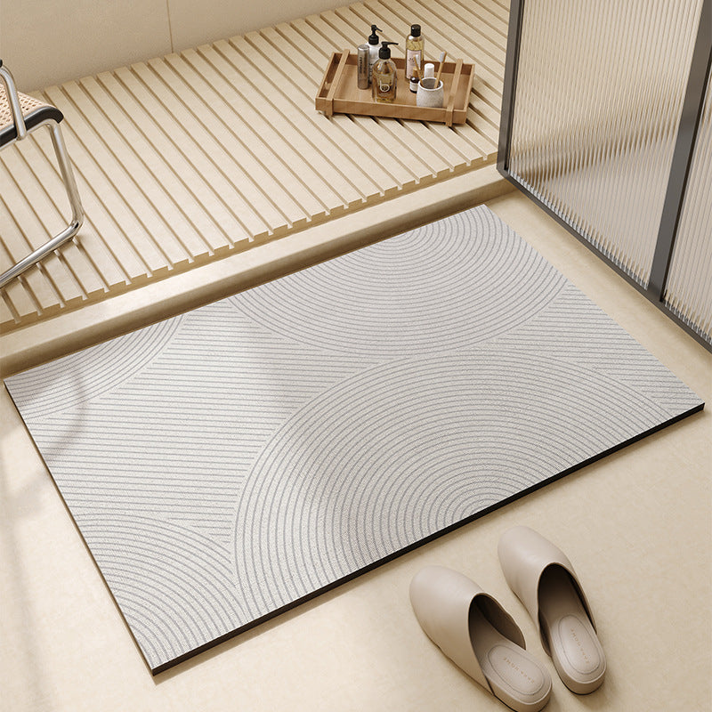 Simple style diatom mud floor mat bathroom anti-slip foot mat