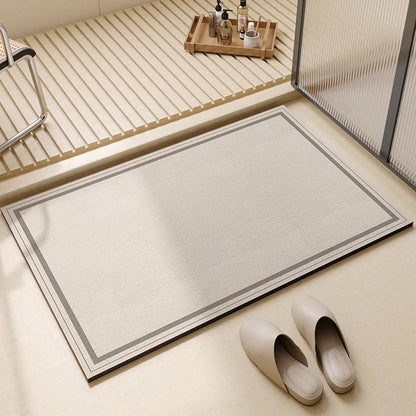 Simple style diatom mud floor mat bathroom anti-slip foot mat
