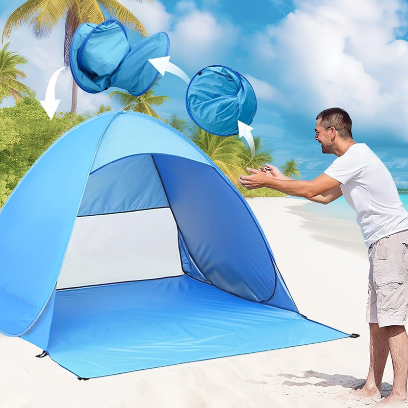 Simple sunshade beach tent