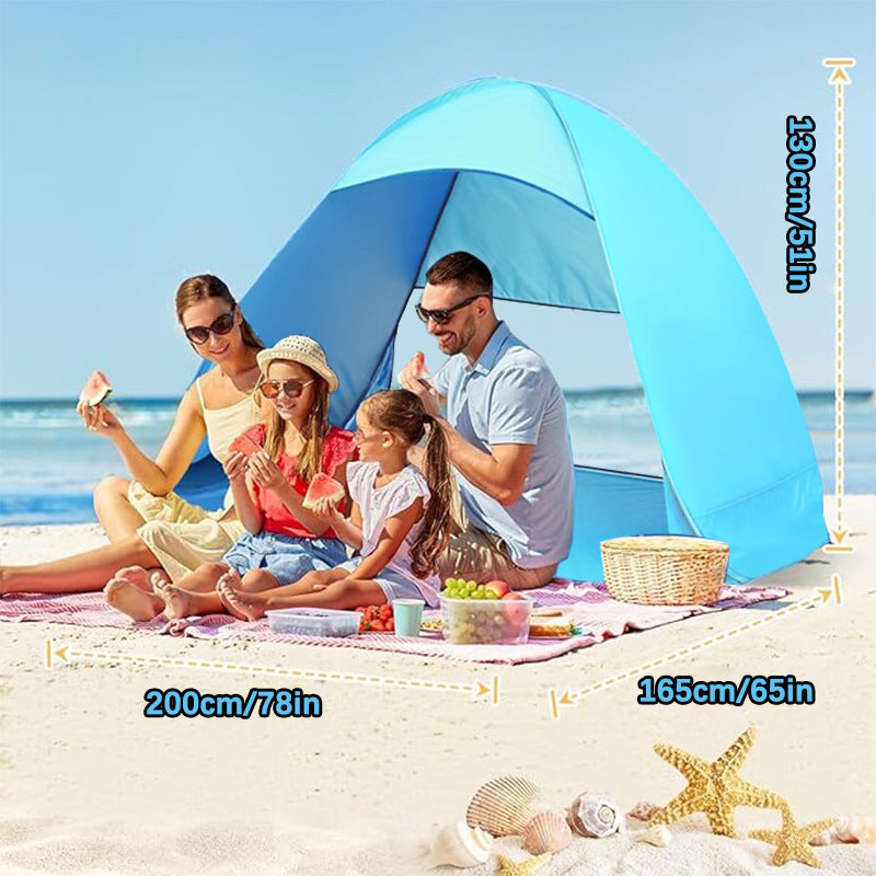 Simple sunshade beach tent