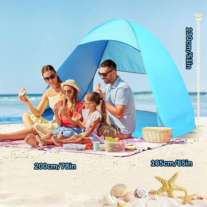 Simple sunshade beach tent
