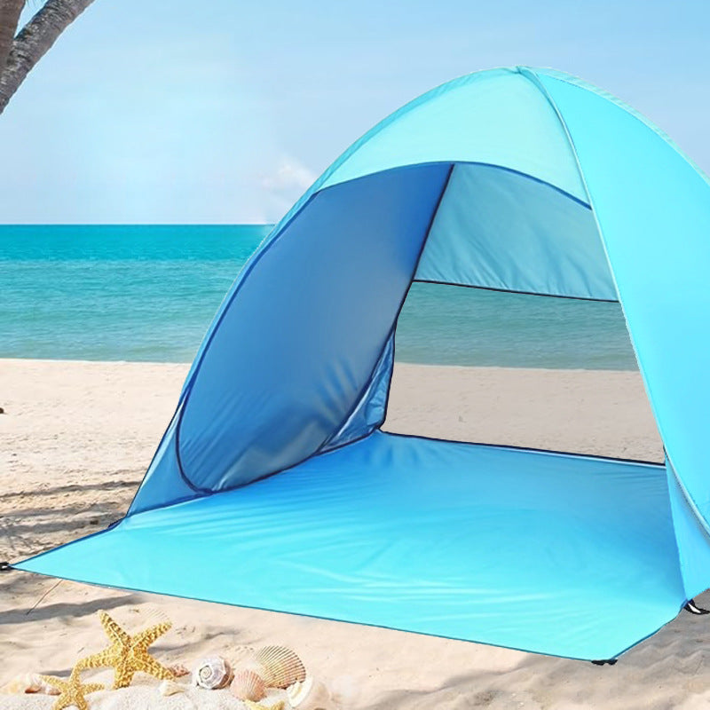 Simple sunshade beach tent