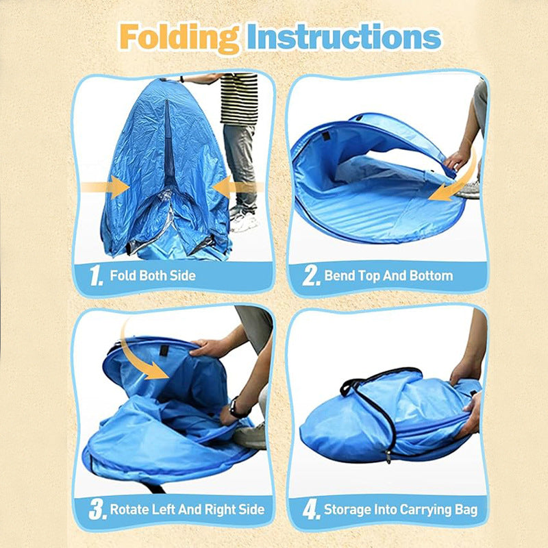 Simple sunshade beach tent