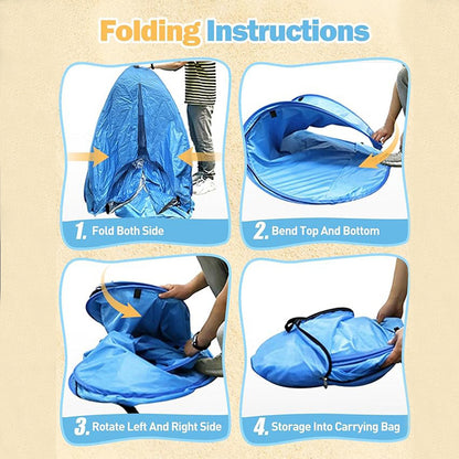 Simple sunshade beach tent